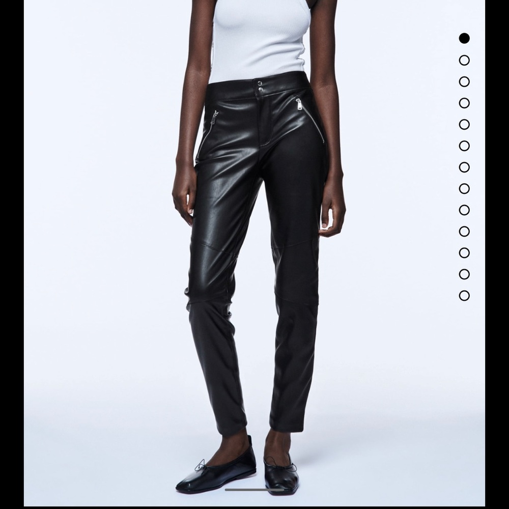 Zara leather pants